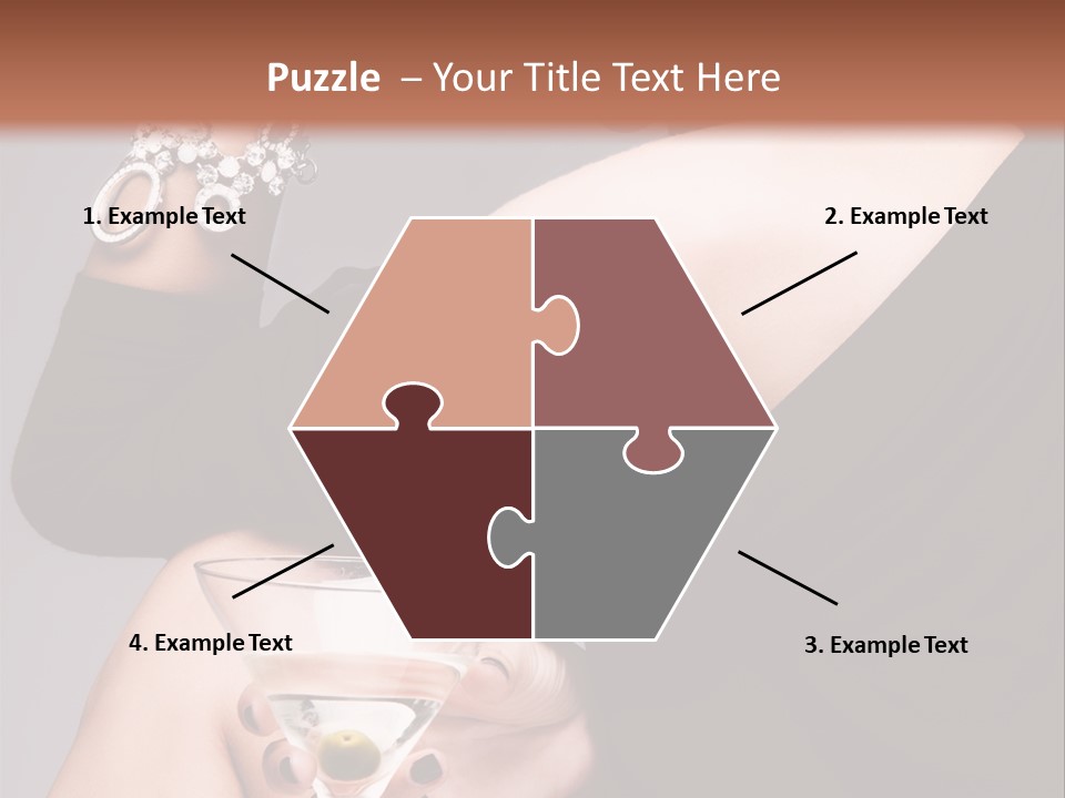 Fashion Hand Caucasian PowerPoint Template