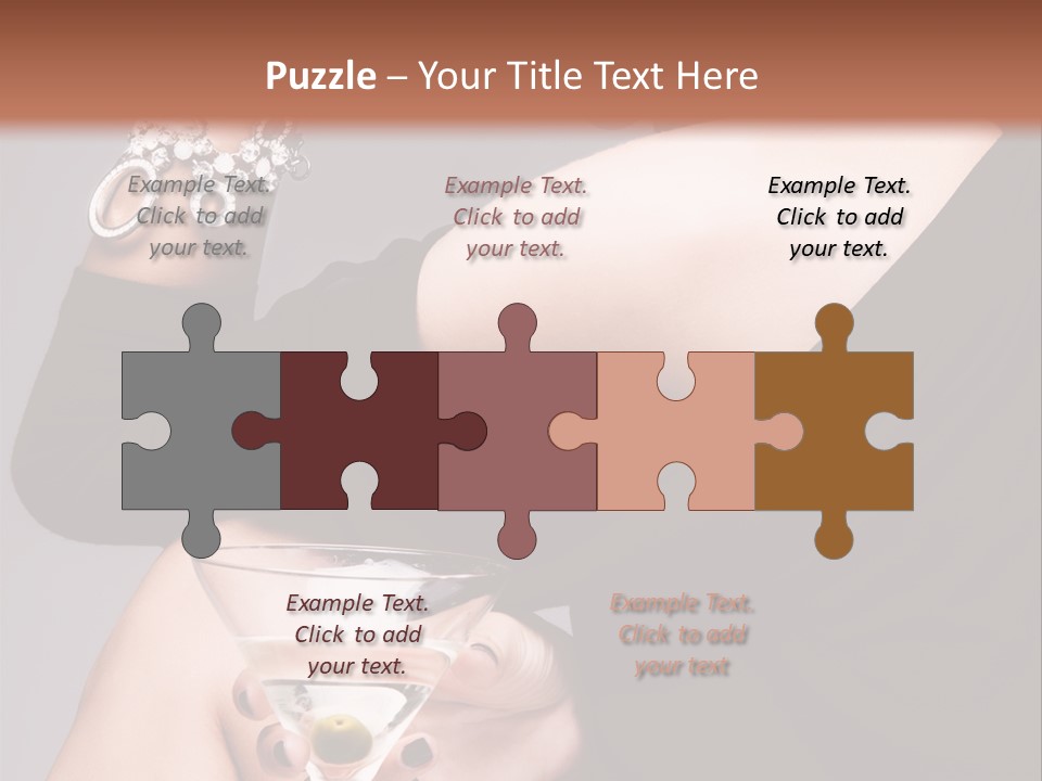 Fashion Hand Caucasian PowerPoint Template