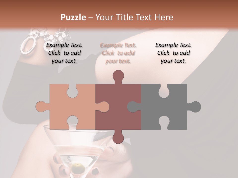 Fashion Hand Caucasian PowerPoint Template