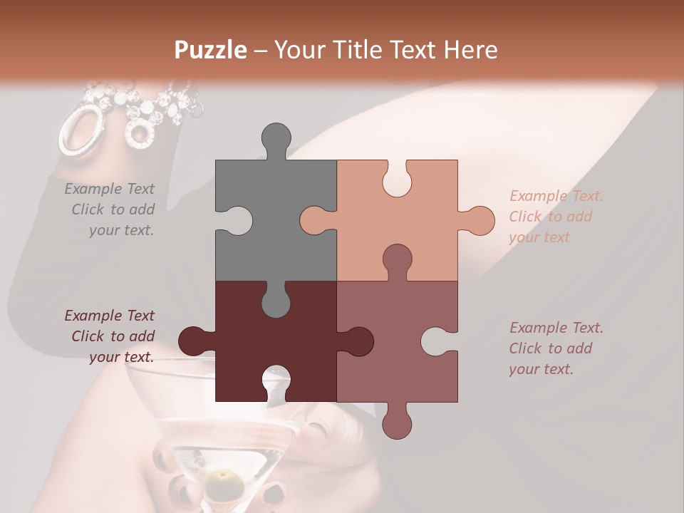 Fashion Hand Caucasian PowerPoint Template