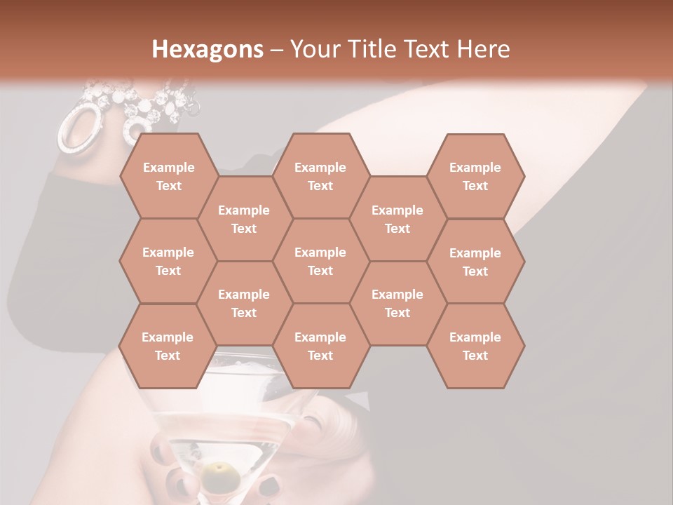 Fashion Hand Caucasian PowerPoint Template