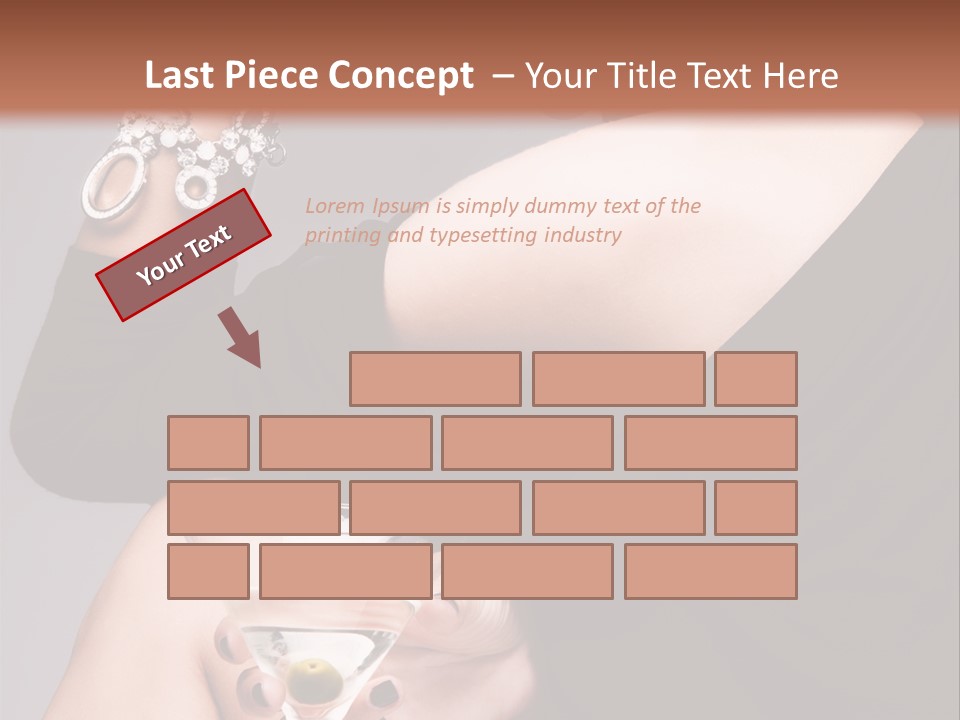 Fashion Hand Caucasian PowerPoint Template