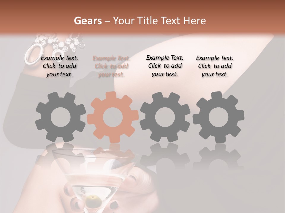 Fashion Hand Caucasian PowerPoint Template