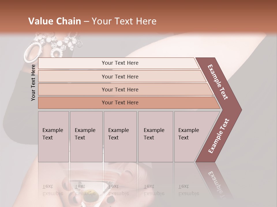 Fashion Hand Caucasian PowerPoint Template