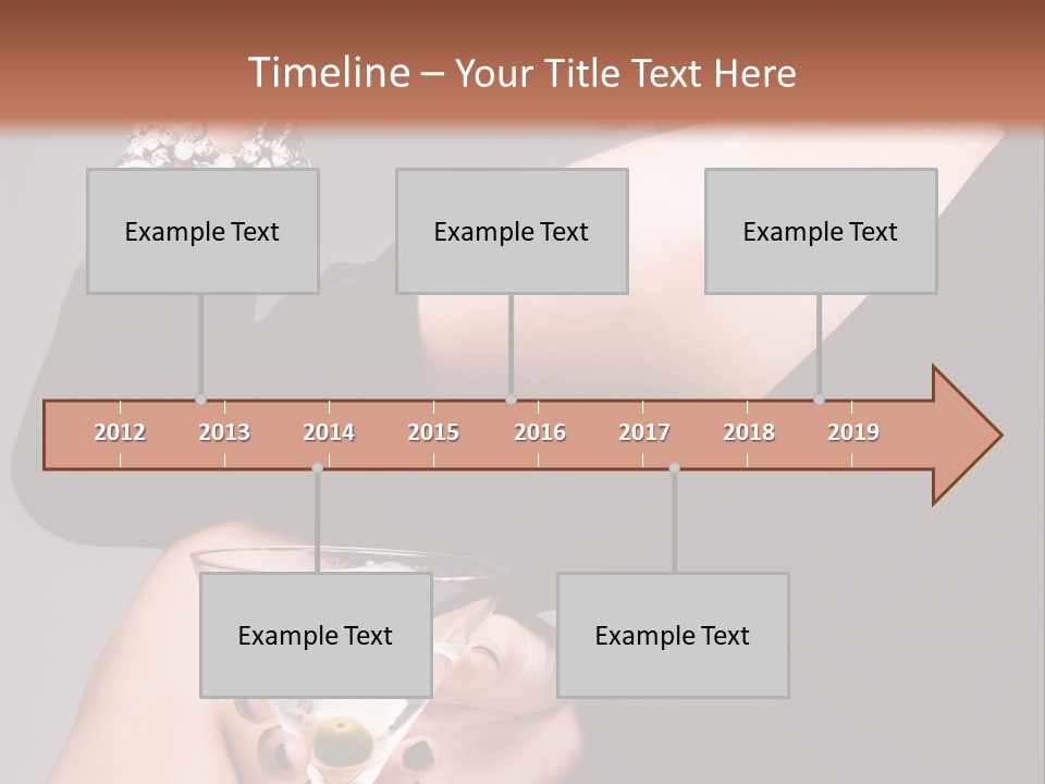 Fashion Hand Caucasian PowerPoint Template