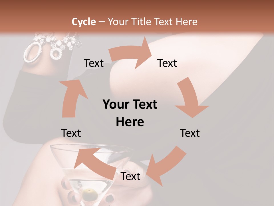 Fashion Hand Caucasian PowerPoint Template