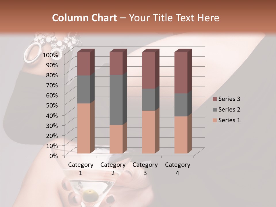 Fashion Hand Caucasian PowerPoint Template