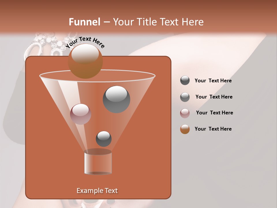 Fashion Hand Caucasian PowerPoint Template