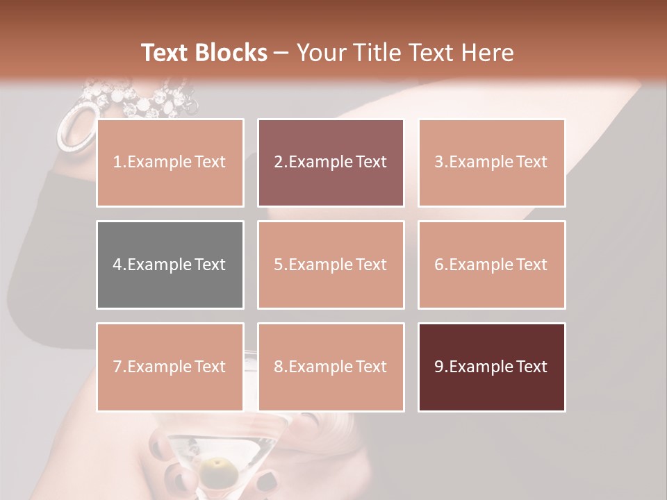 Fashion Hand Caucasian PowerPoint Template