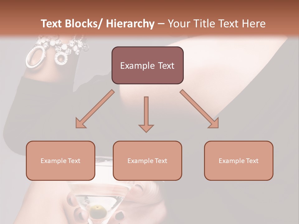 Fashion Hand Caucasian PowerPoint Template