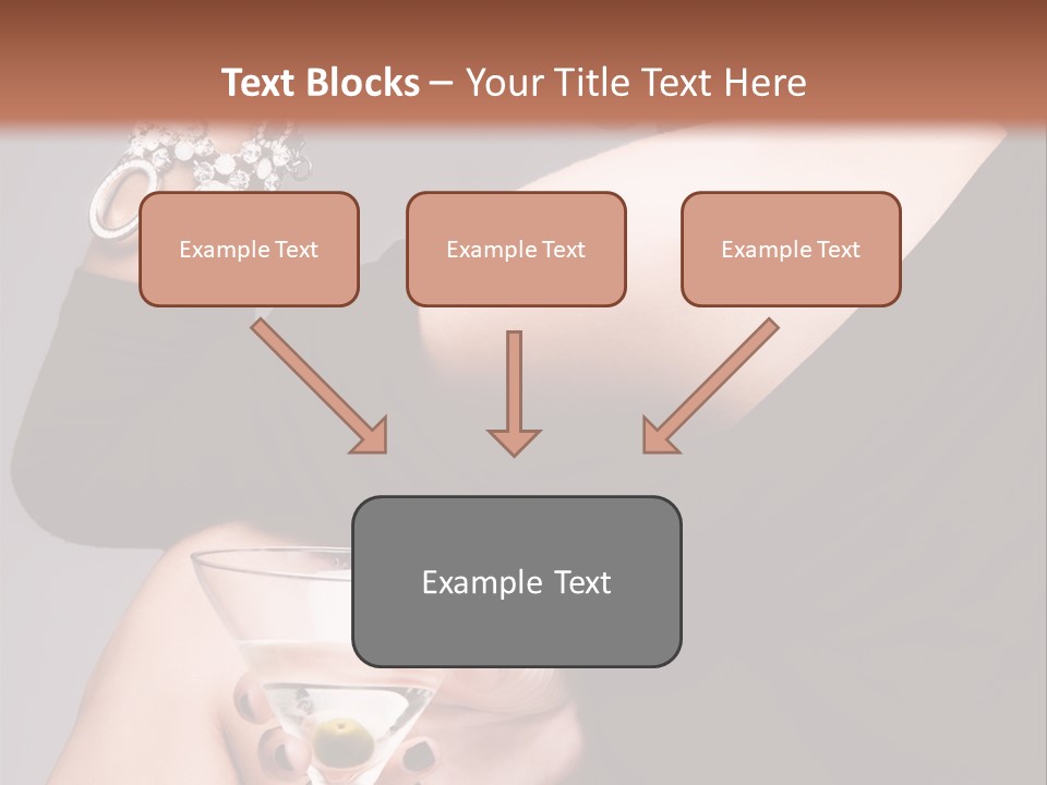 Fashion Hand Caucasian PowerPoint Template