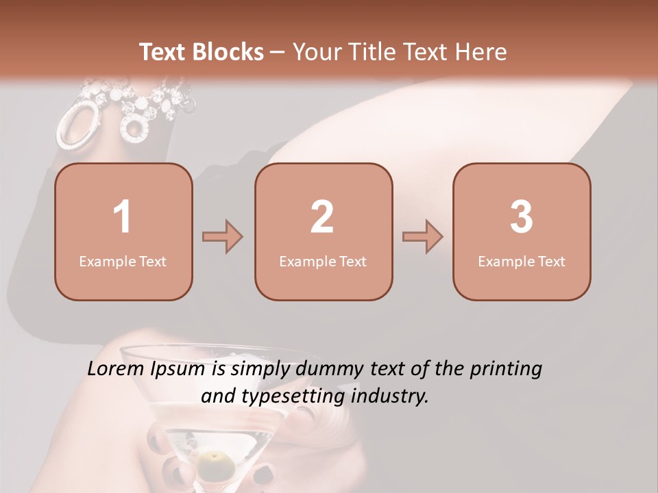 Fashion Hand Caucasian PowerPoint Template