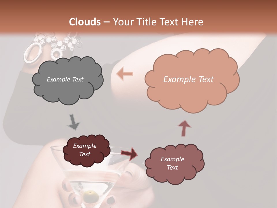 Fashion Hand Caucasian PowerPoint Template