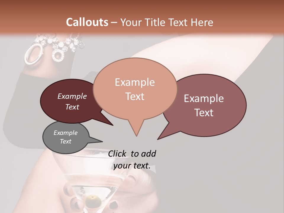 Fashion Hand Caucasian PowerPoint Template