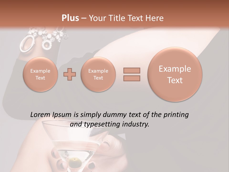 Fashion Hand Caucasian PowerPoint Template