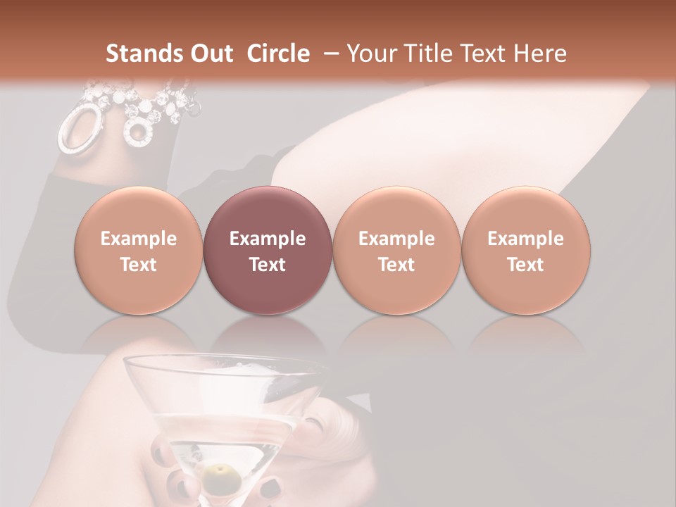 Fashion Hand Caucasian PowerPoint Template