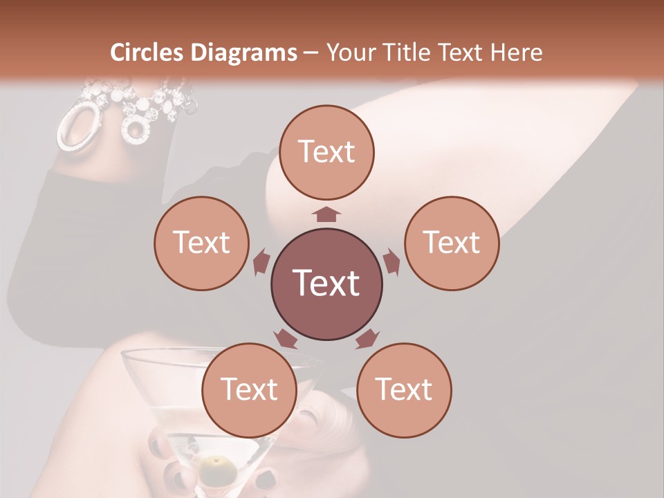 Fashion Hand Caucasian PowerPoint Template