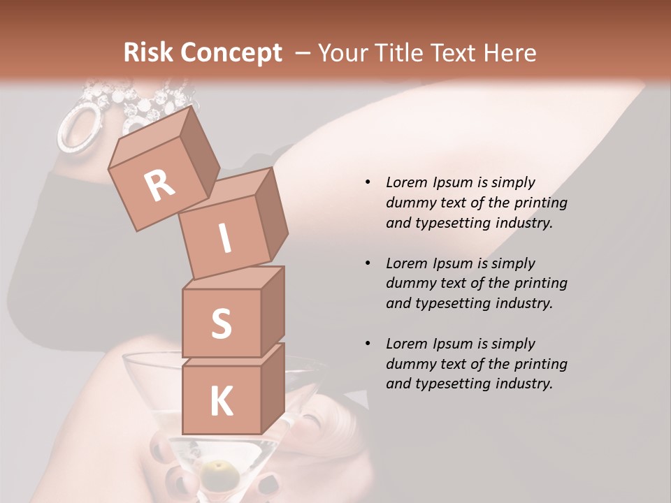 Fashion Hand Caucasian PowerPoint Template