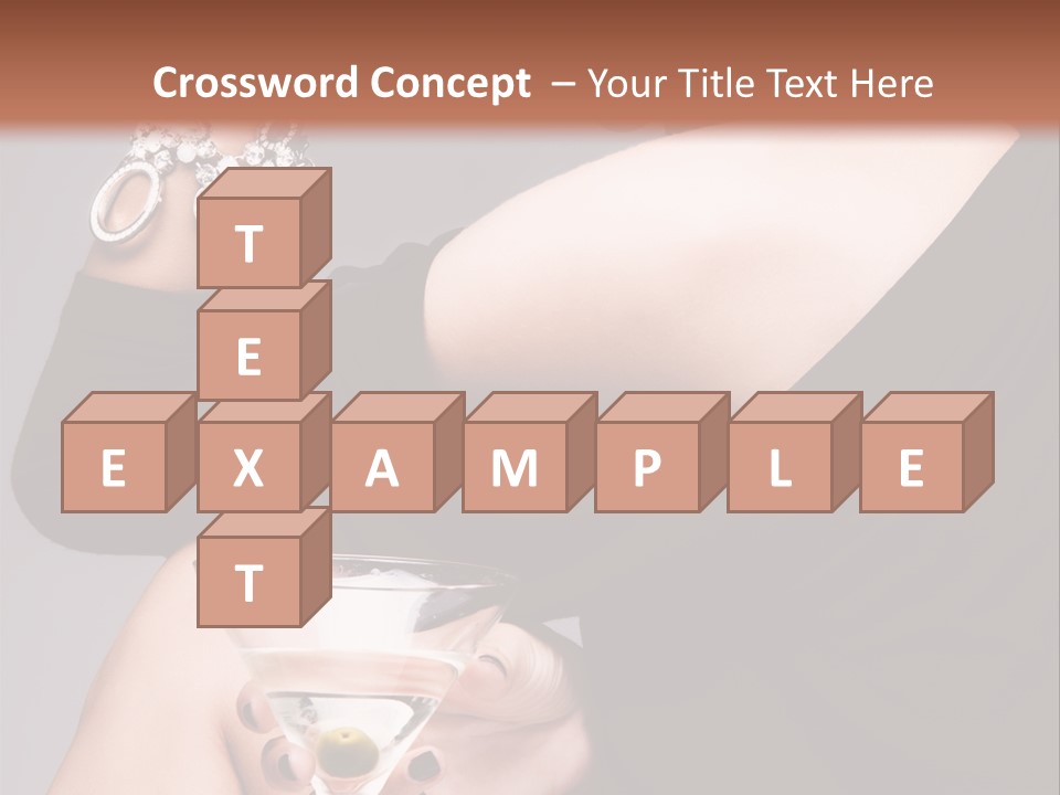 Fashion Hand Caucasian PowerPoint Template