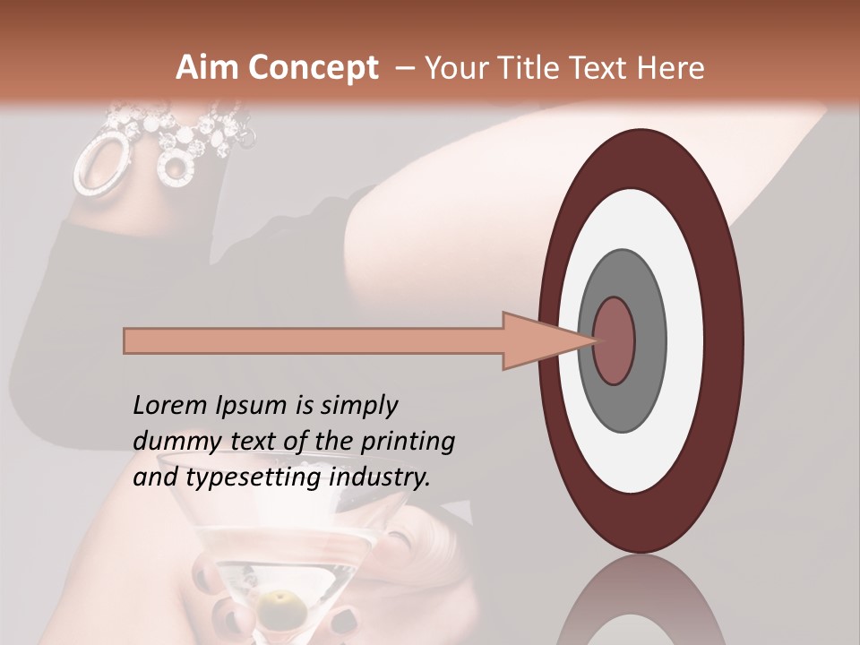 Fashion Hand Caucasian PowerPoint Template