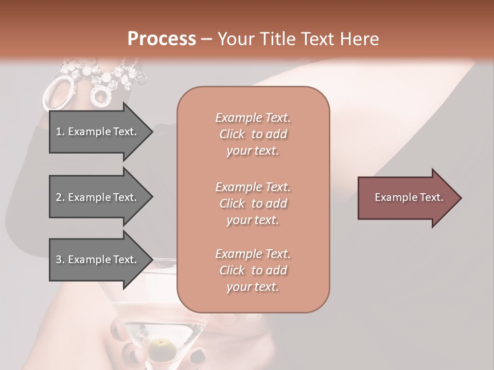 Fashion Hand Caucasian PowerPoint Template