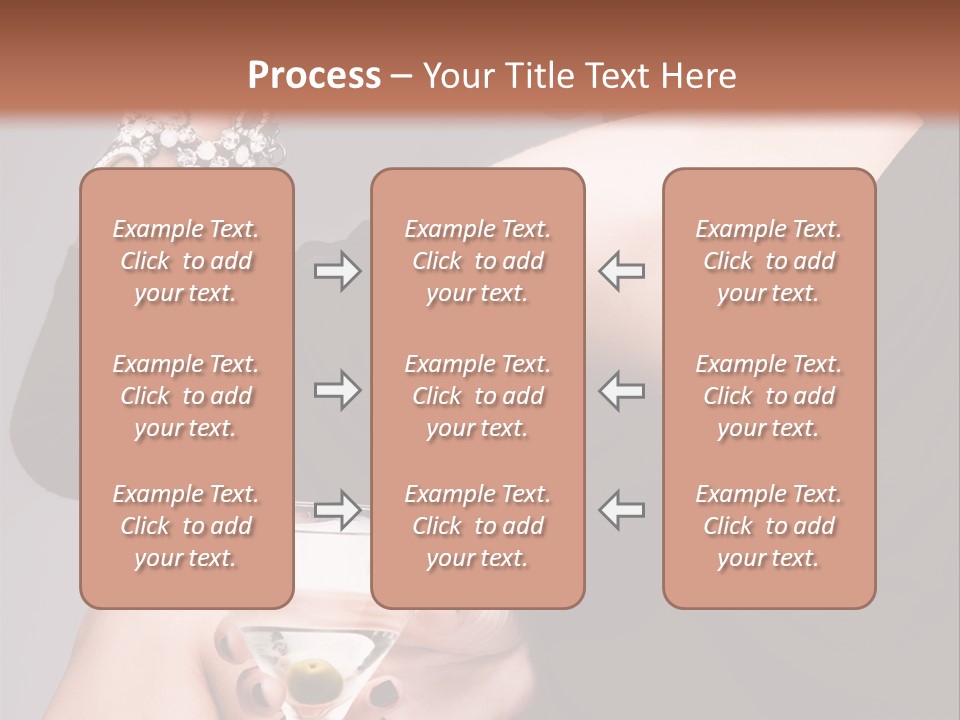 Fashion Hand Caucasian PowerPoint Template