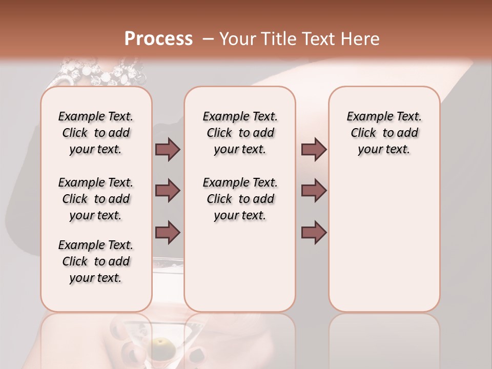 Fashion Hand Caucasian PowerPoint Template