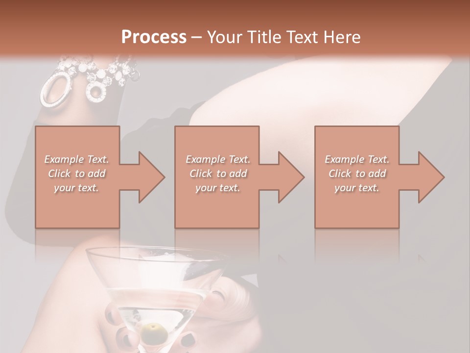 Fashion Hand Caucasian PowerPoint Template