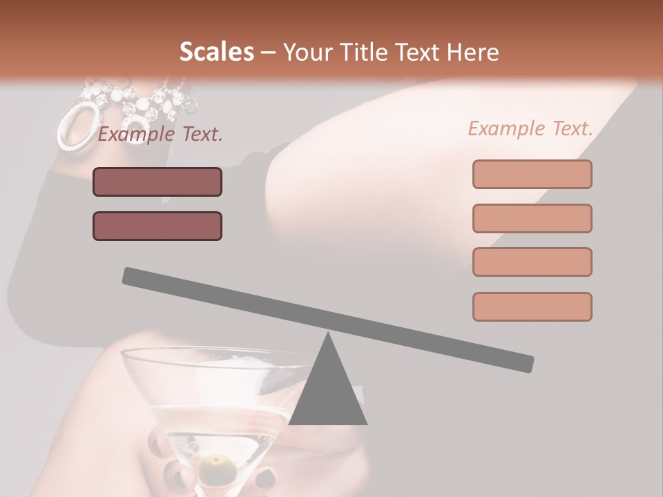 Fashion Hand Caucasian PowerPoint Template