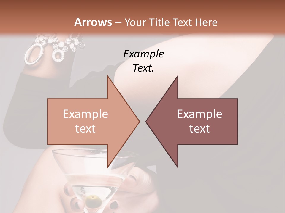 Fashion Hand Caucasian PowerPoint Template