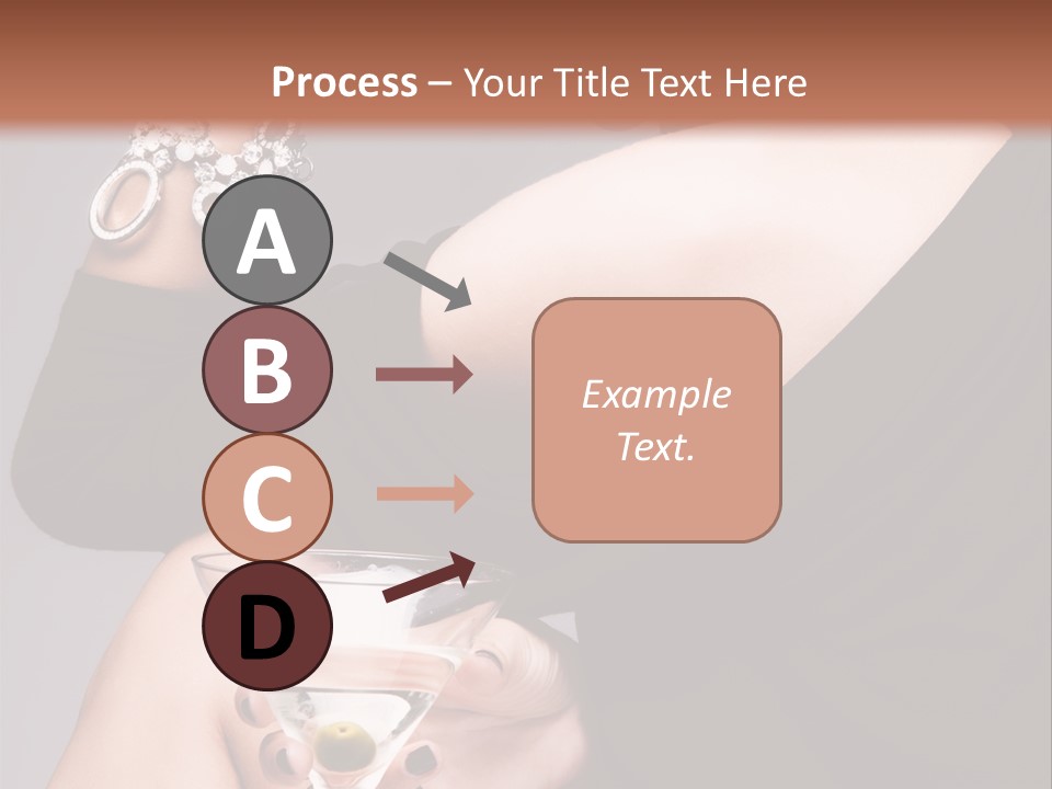 Fashion Hand Caucasian PowerPoint Template