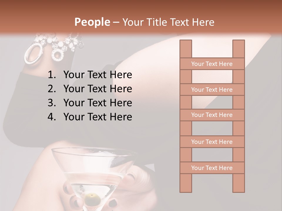 Fashion Hand Caucasian PowerPoint Template