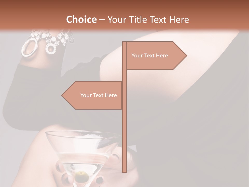 Fashion Hand Caucasian PowerPoint Template
