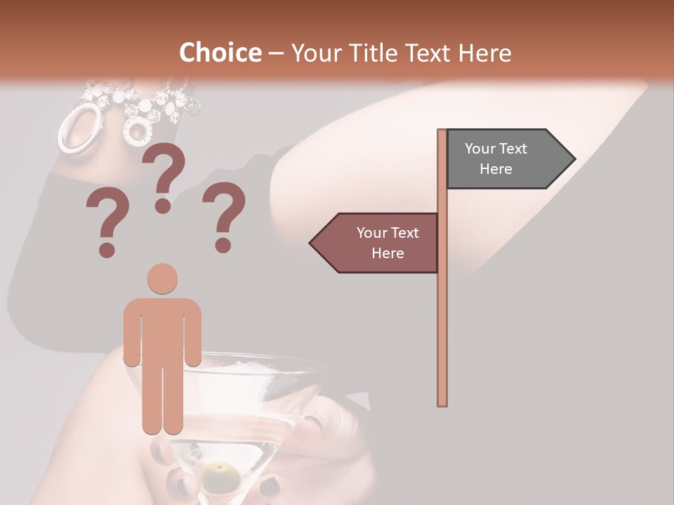 Fashion Hand Caucasian PowerPoint Template