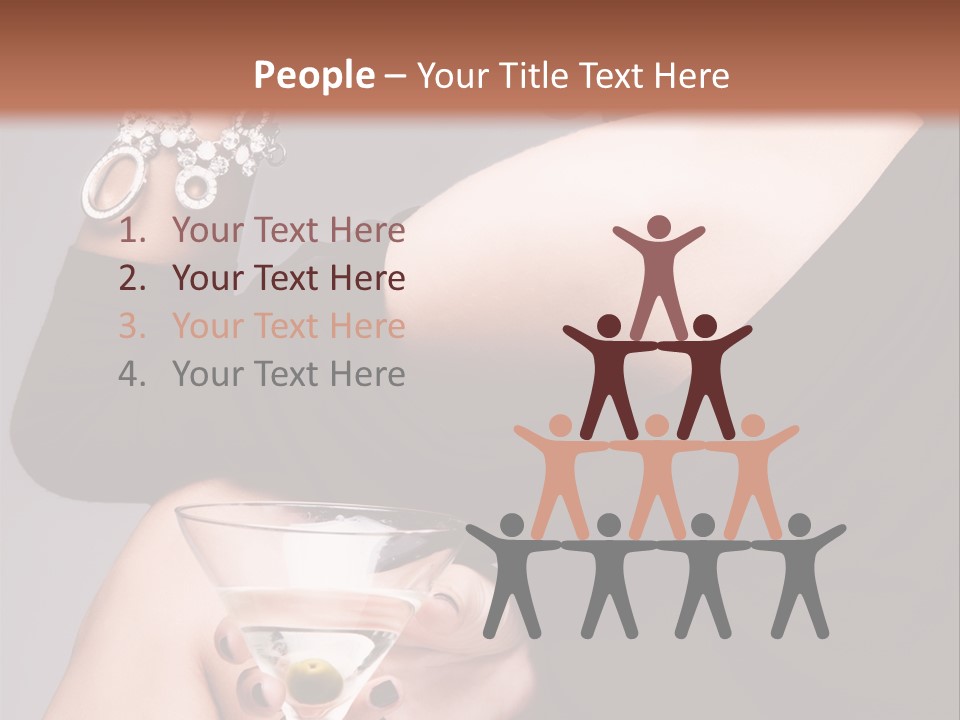 Fashion Hand Caucasian PowerPoint Template