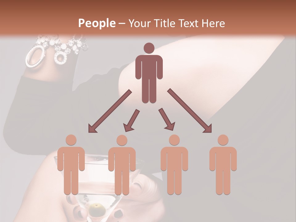 Fashion Hand Caucasian PowerPoint Template