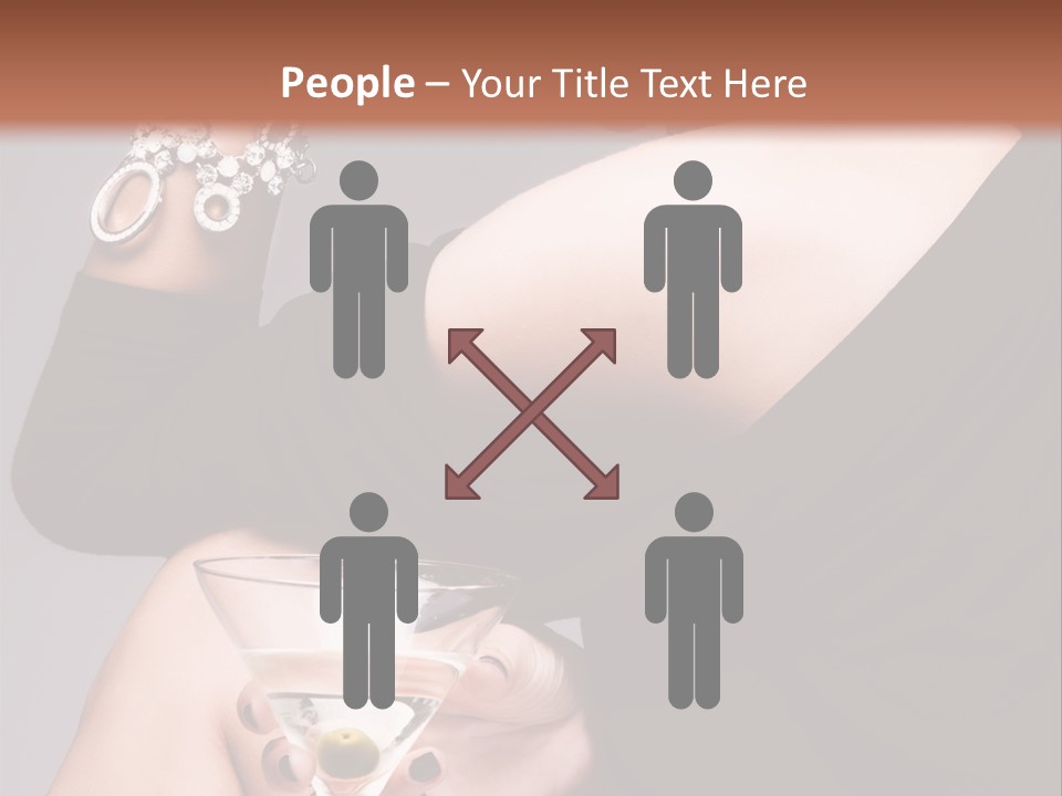 Fashion Hand Caucasian PowerPoint Template