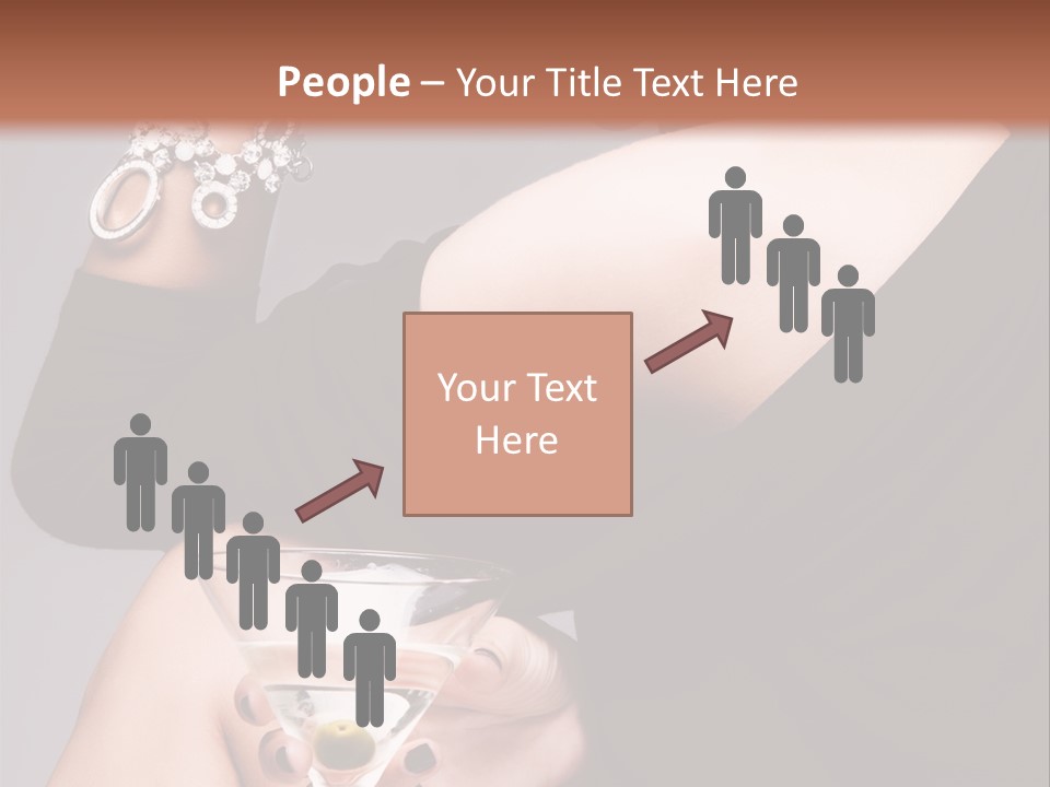 Fashion Hand Caucasian PowerPoint Template