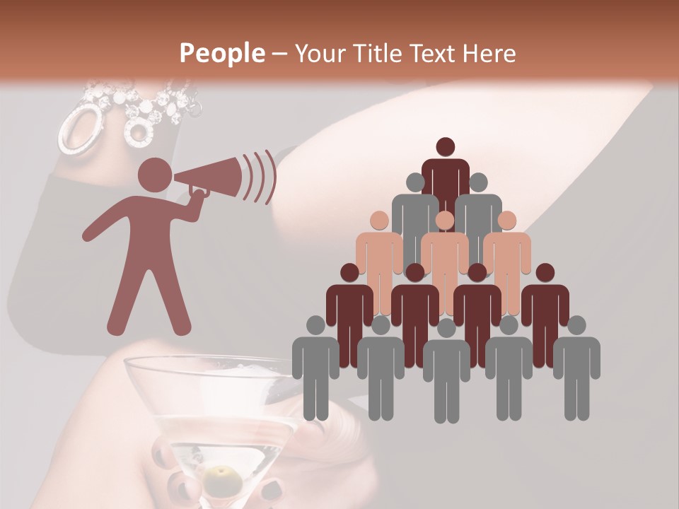 Fashion Hand Caucasian PowerPoint Template