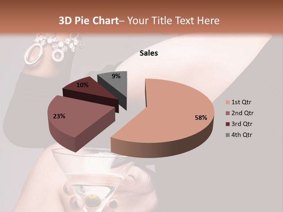 Fashion Hand Caucasian PowerPoint Template