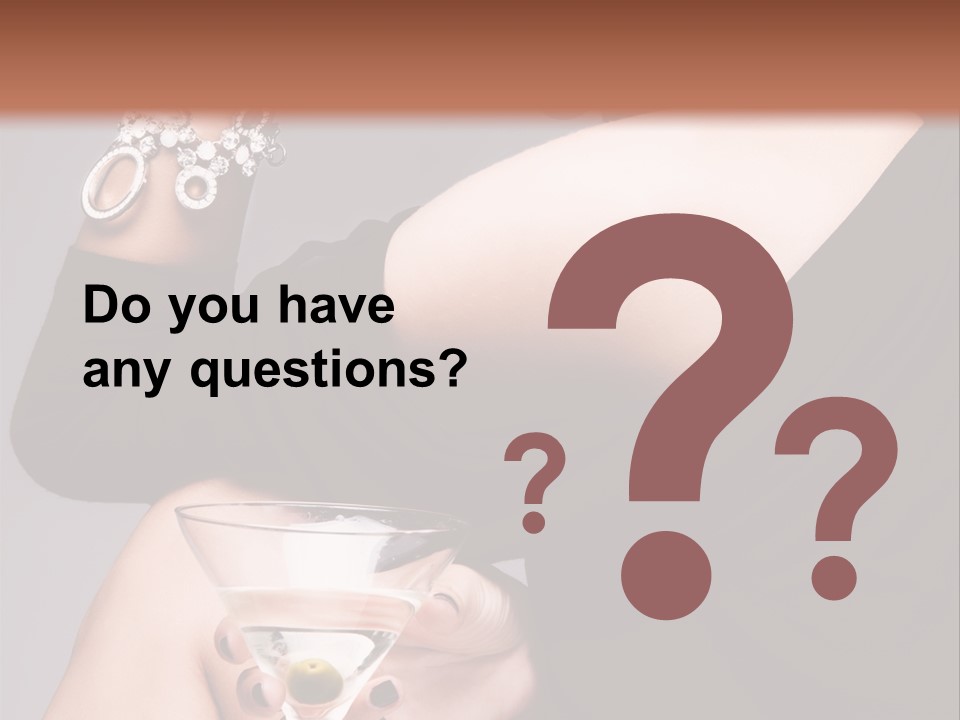 Fashion Hand Caucasian PowerPoint Template