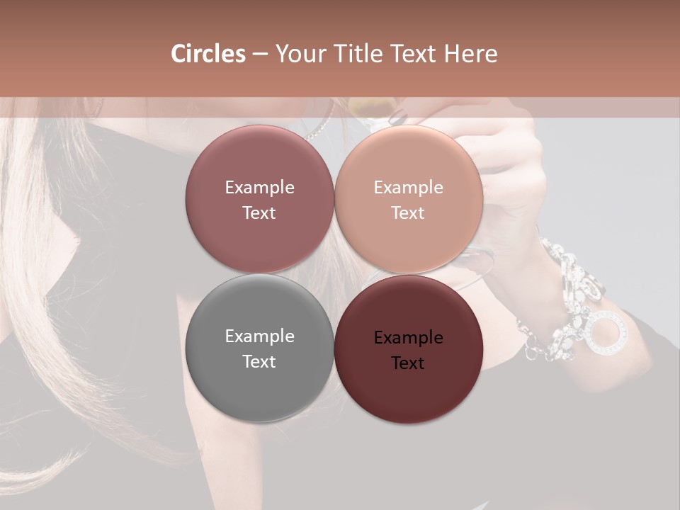 Blond Dress Vertical PowerPoint Template