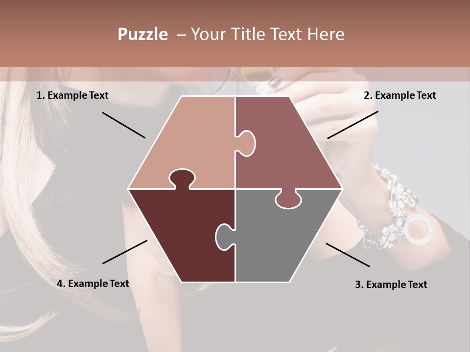 Blond Dress Vertical PowerPoint Template