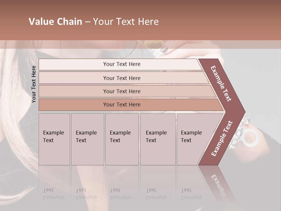 Blond Dress Vertical PowerPoint Template