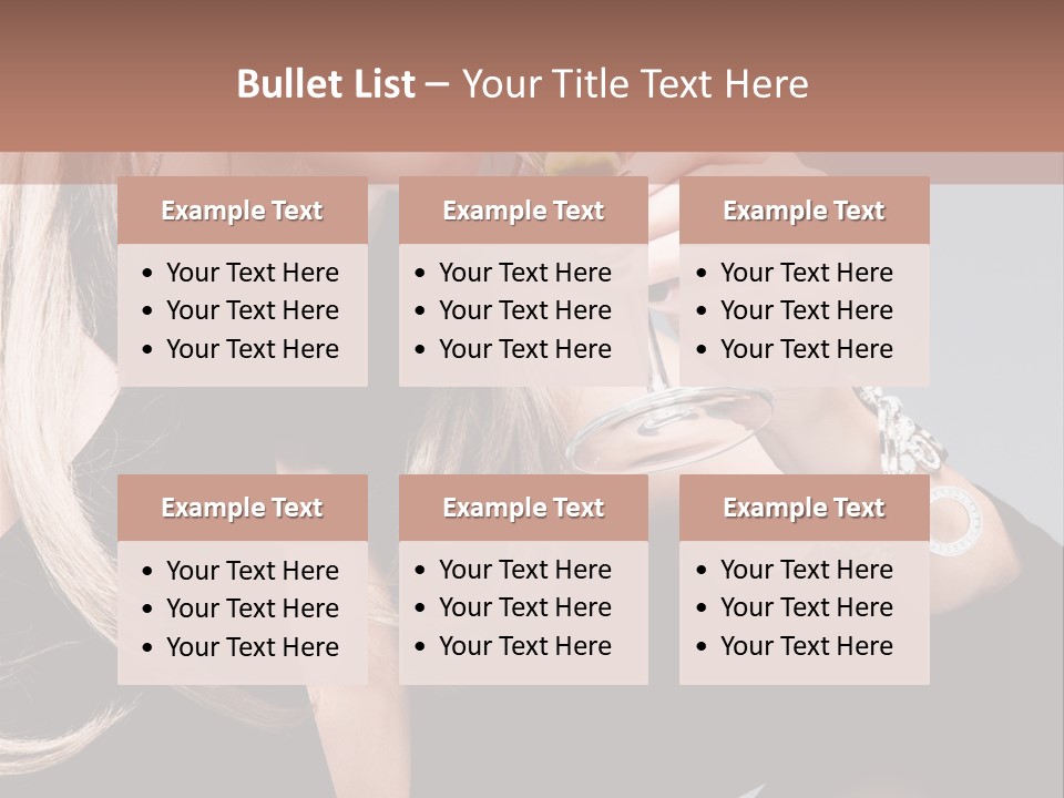 Blond Dress Vertical PowerPoint Template