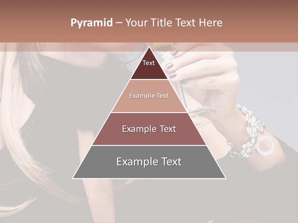 Blond Dress Vertical PowerPoint Template