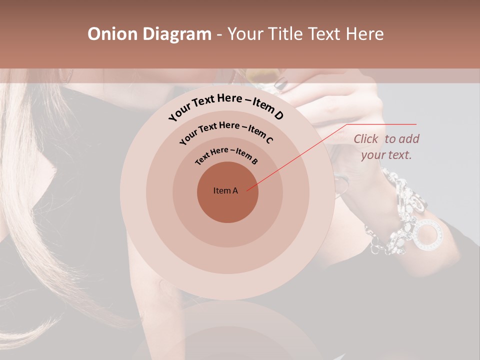 Blond Dress Vertical PowerPoint Template