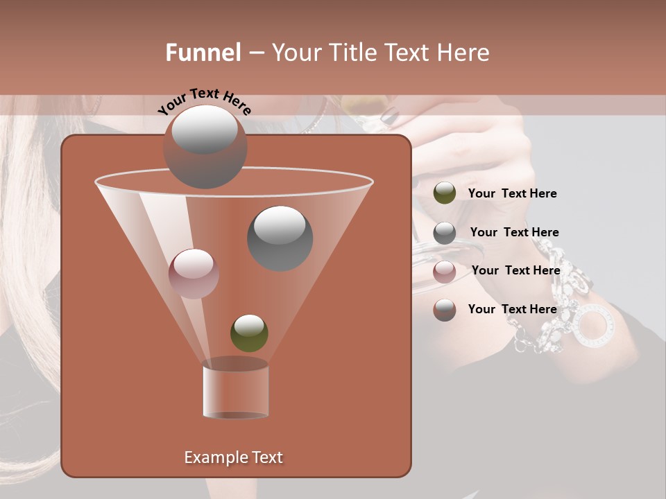 Blond Dress Vertical PowerPoint Template