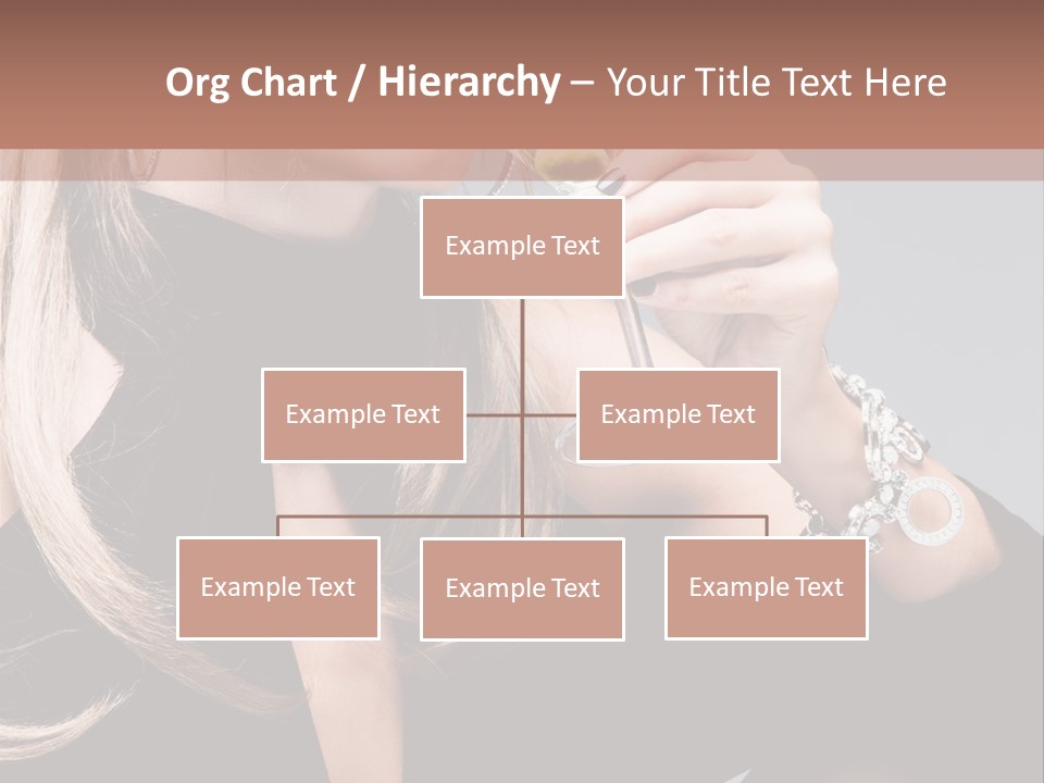 Blond Dress Vertical PowerPoint Template