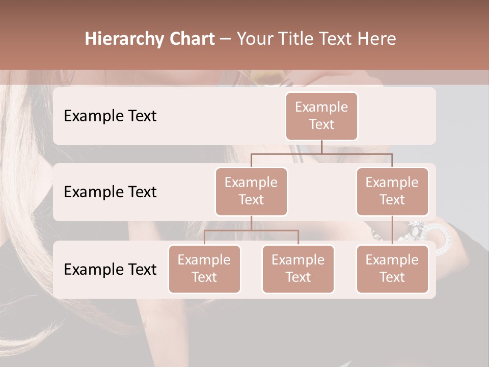 Blond Dress Vertical PowerPoint Template